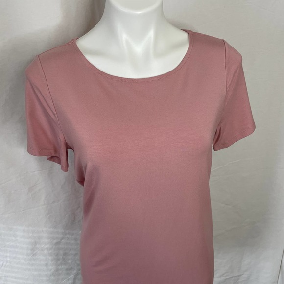 Talbots Short Sleeve Stretchy Top Sz M - Picture 2 of 8